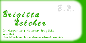 brigitta melcher business card